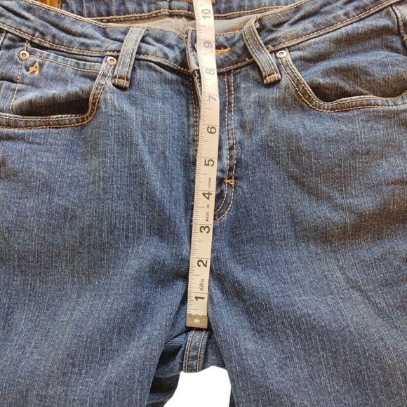 Aura Jeans Womens 8 Petite Short Rise Embroidered Straight - Picture 4 of 16